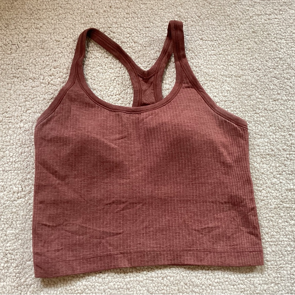 Lululemon Racerback Tank Top With Built In Bra
